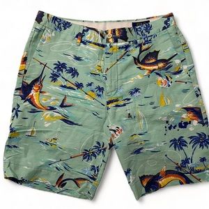 Polo Ralph Lauren Men's Bermuda Tropical Shorts, Fishing Mint Green Men’s 31